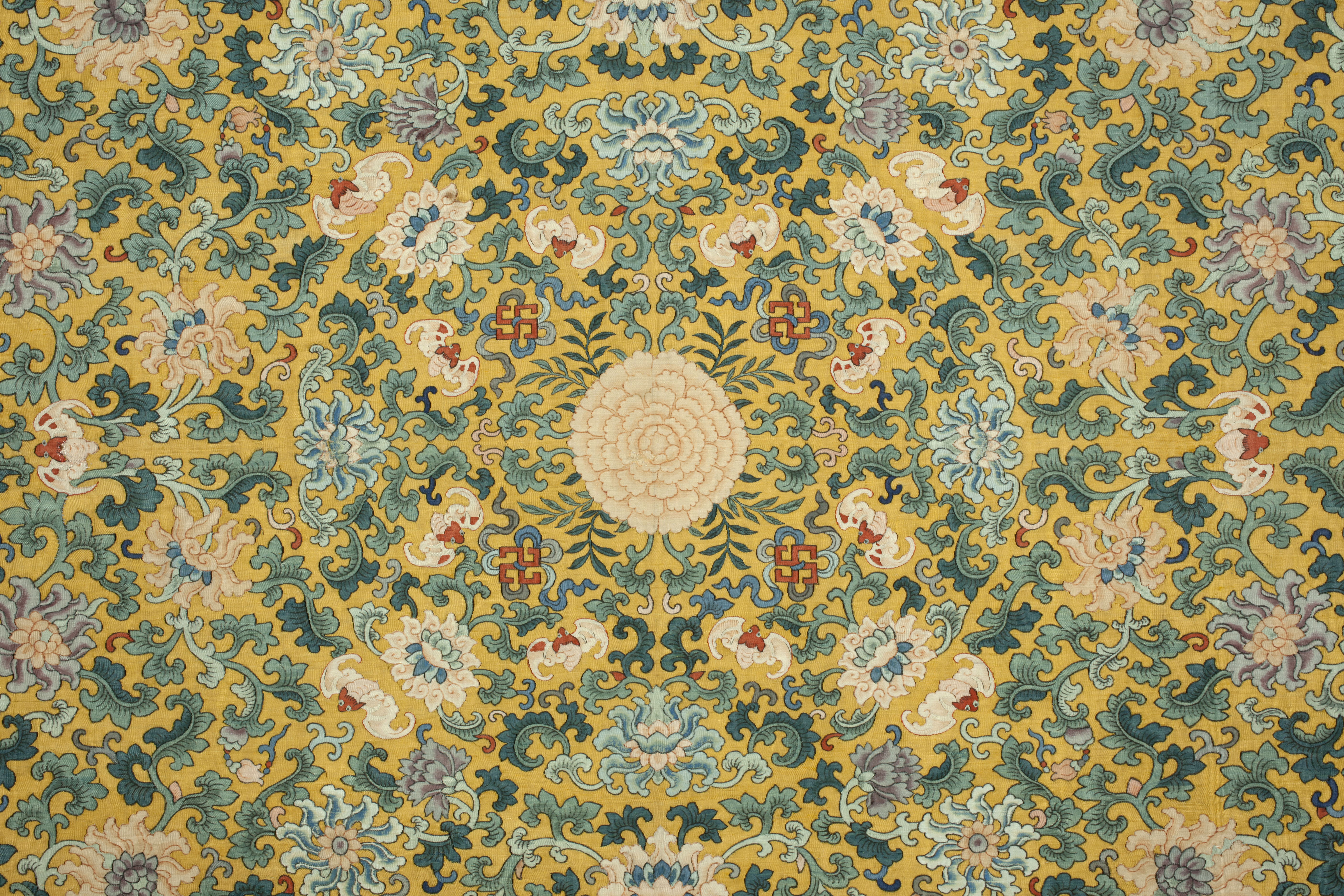 Detail of throne cushion cover, China Detail of throne cushion cover, China