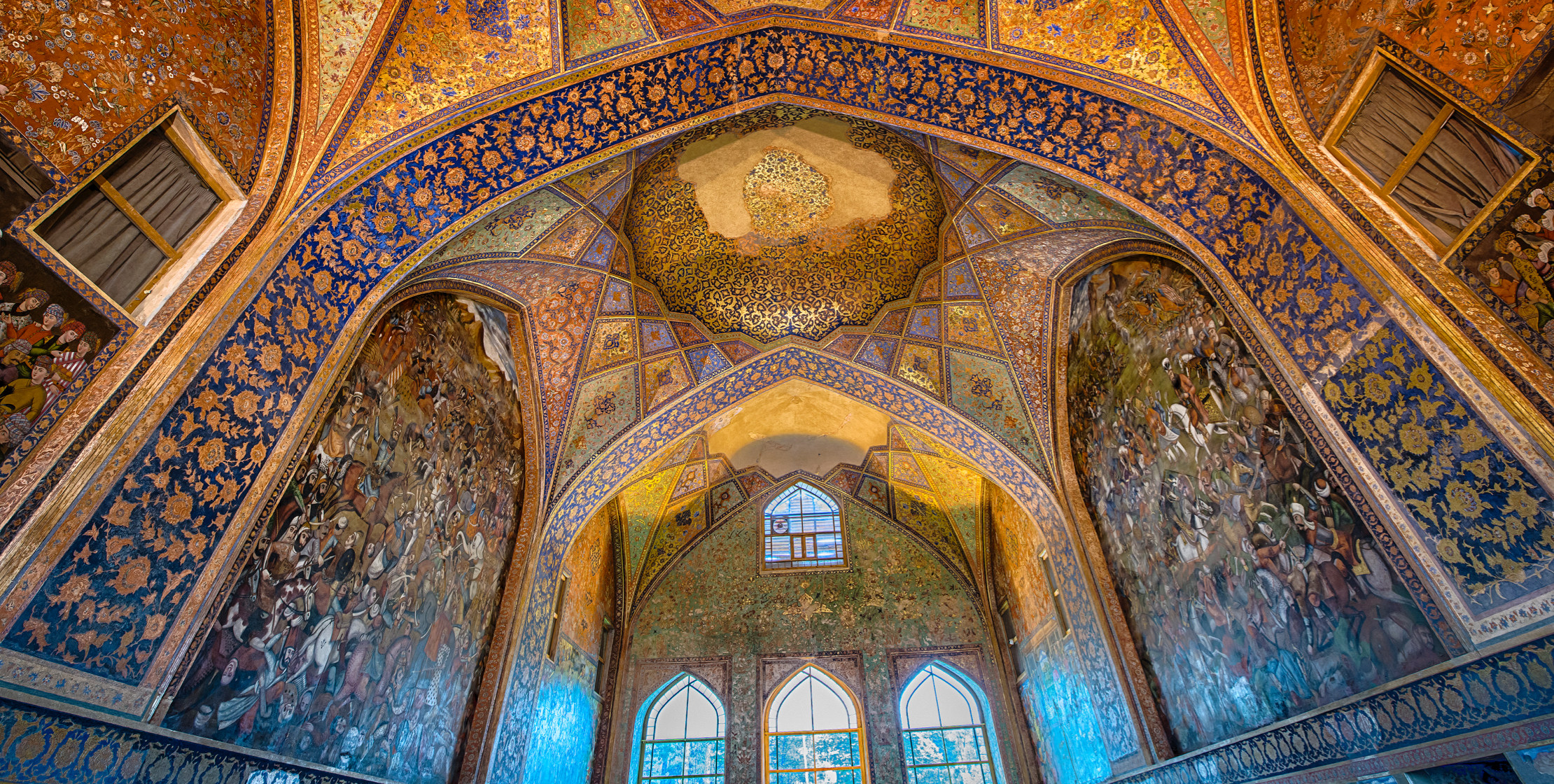 Interior of an ornate palace