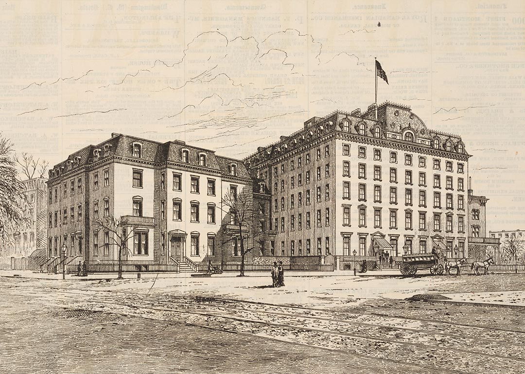 illustration of a hotel