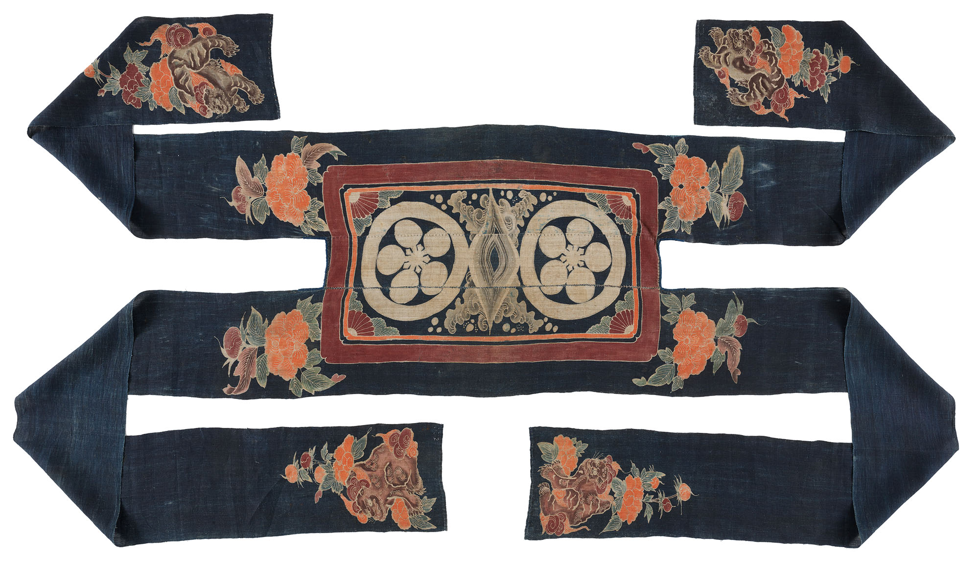 saddle cover with traditional japanese designs 