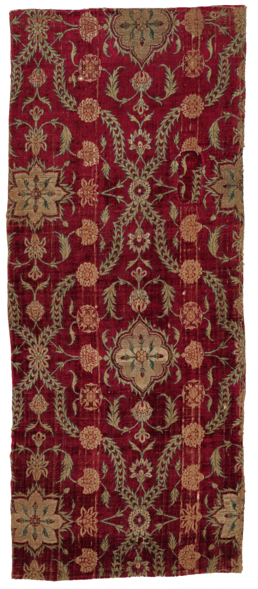 Red velvet textile