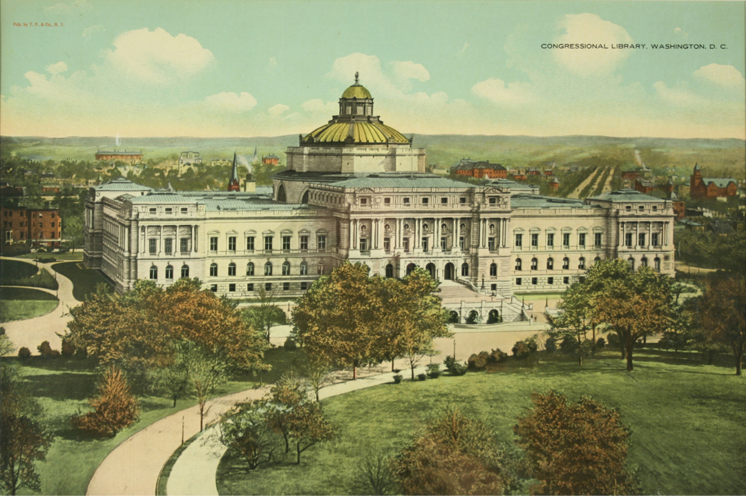 Artist's rendering of the Library of Congress