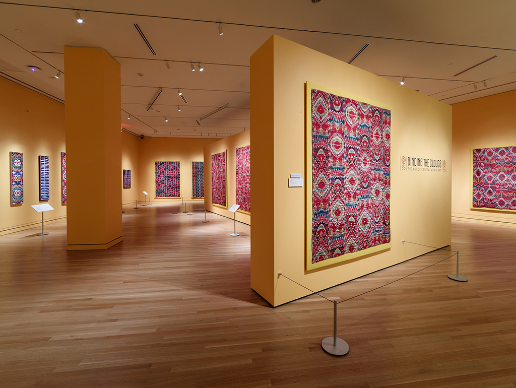 Ikats on display in the exhibition