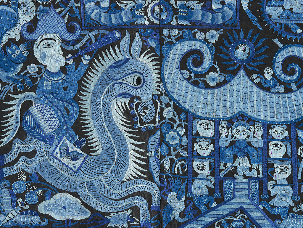 Detail of Miao festival jacket