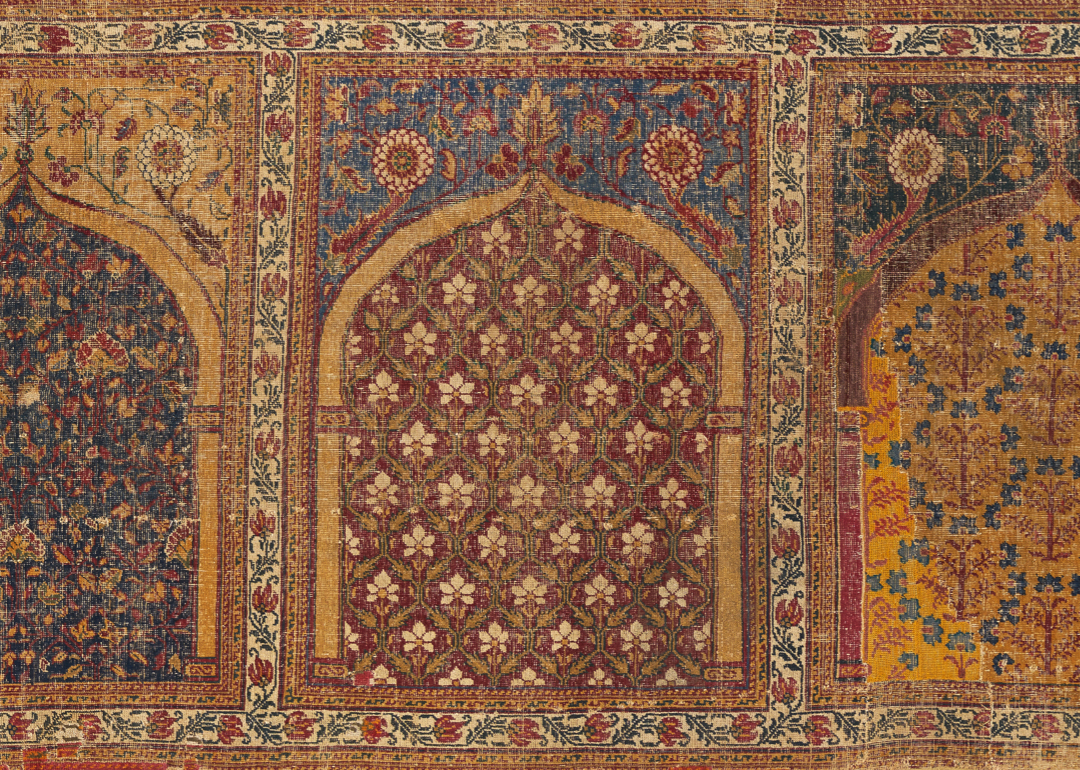 Detail of a prayer carpet