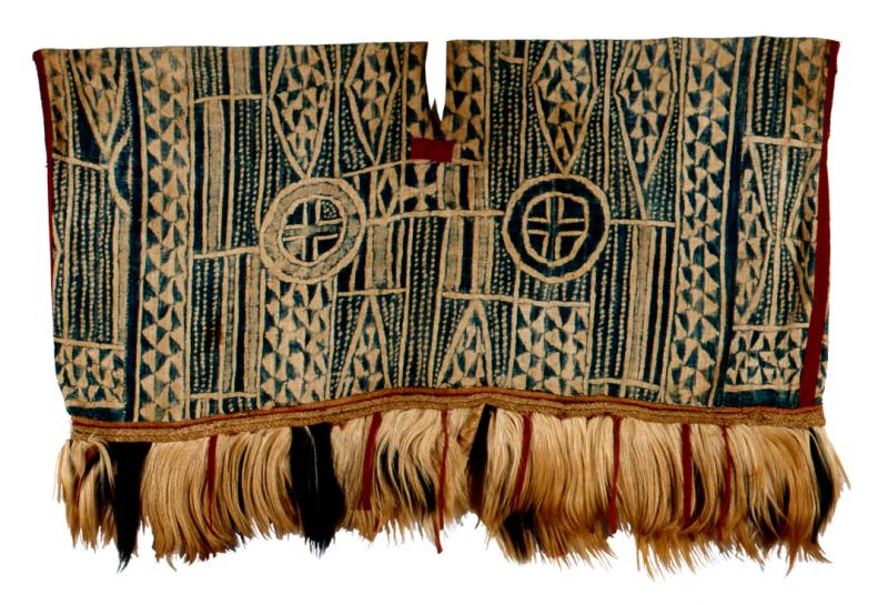 Patterned tunic with fringe